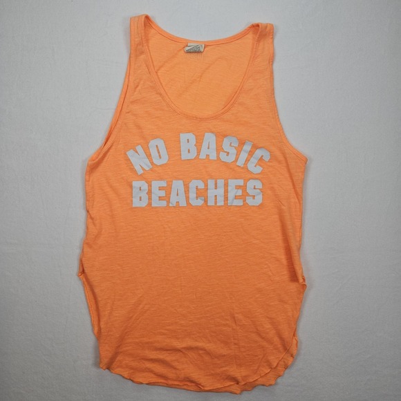 Victoria's Secret Tops - PINK Victorias Secret Womens Sz XS Neon Orange Tank Top No Basic Beaches